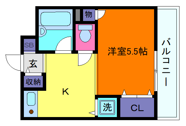 エール箕岡の間取り