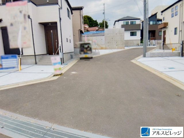 新築／富士見市水子21期　全8棟の前面道路含む現地写真