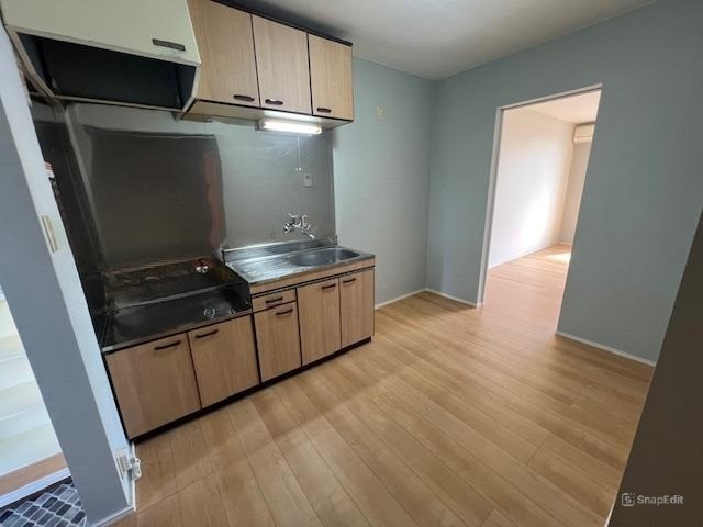 コーポアズールⅠのキッチン|自分のペースで、丁寧に料理できる。