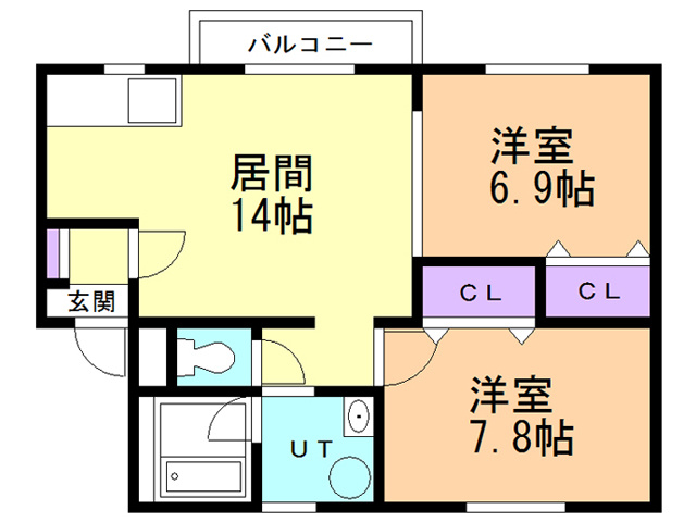 ヴィラージュリバーの間取り