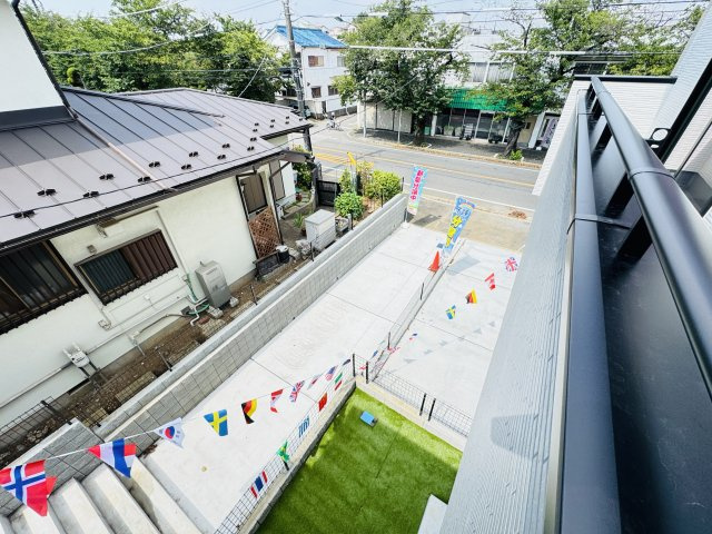 松戸市小金原４丁目新築戸建【根木内小学校：8分】の展望|バルコニーより道路側眺望