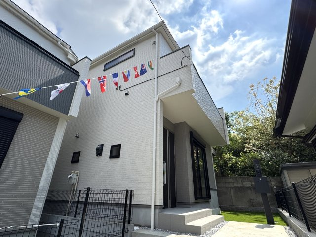 松戸市小金原４丁目新築戸建【根木内小学校：8分】の外観|2号棟外観・完成済み内覧可能です！