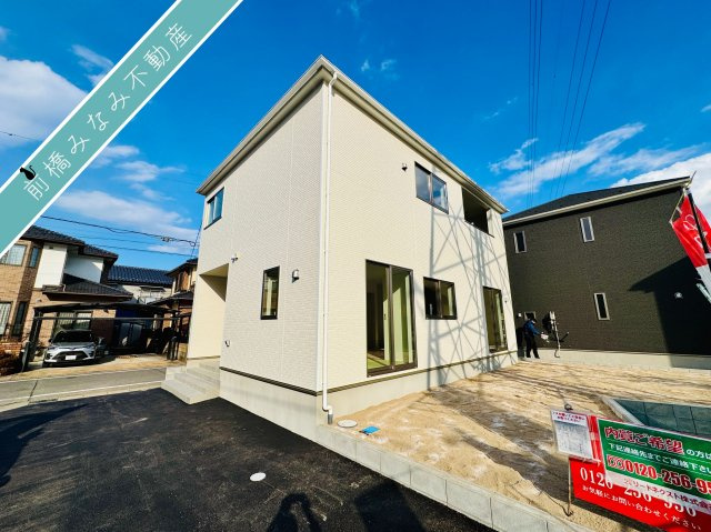 前橋市六供町第2　１号棟(全３棟)　クレイドルガーデン　新築建売分譲の外観|外観は落ち着いています