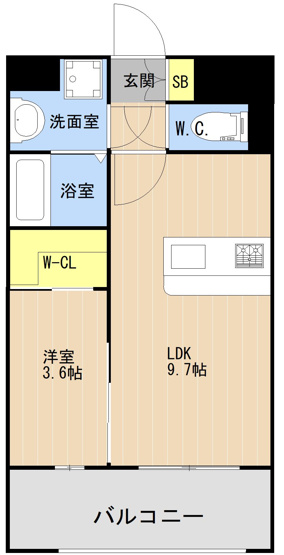 【間取り】 | LIBTH箱崎プレミアム | 現況優先。