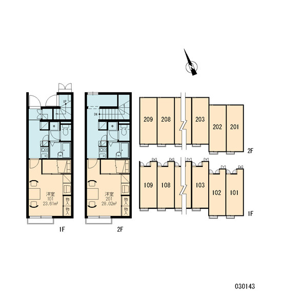 レオパレスK2の区画図|画像3