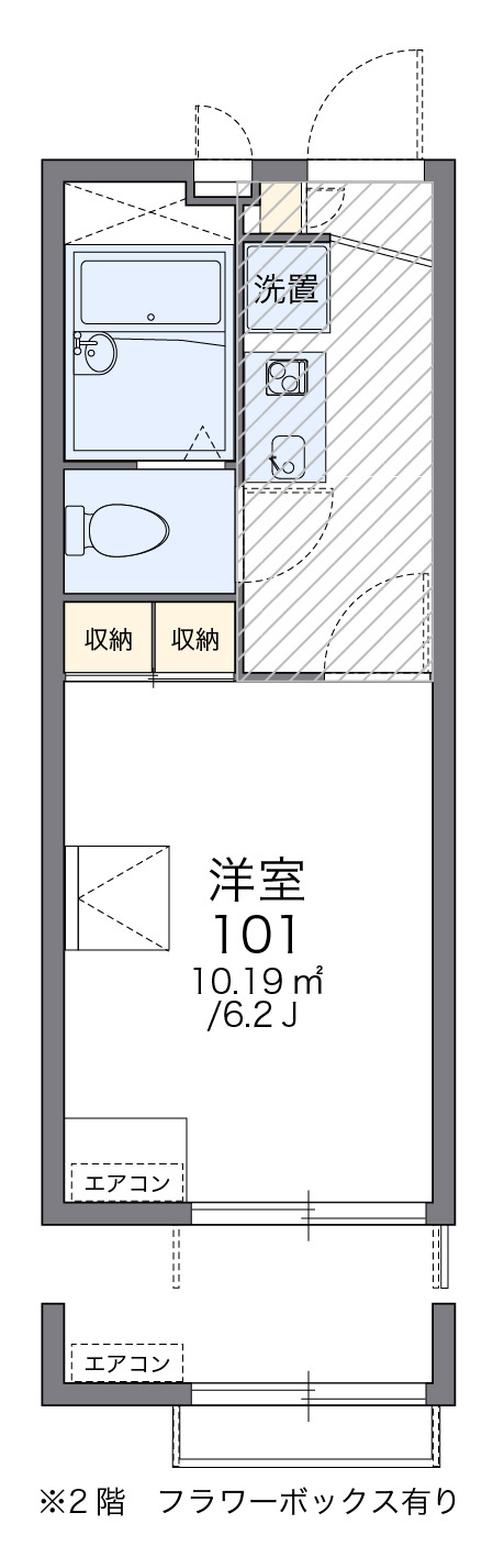 レオパレスコトブキの間取り|画像2