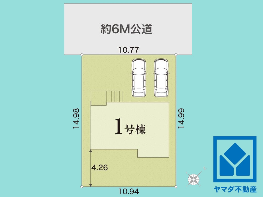 大津市月輪５丁目　24-1期　1号棟の区画図