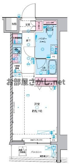 GENOVIA 東神田 green veil【公式】の間取り