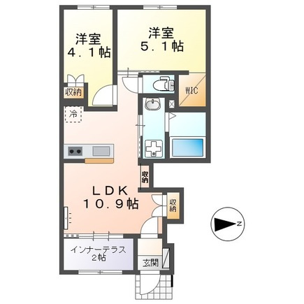 新築）フォレスト離宮津福の間取り|使い勝手の良い間取りです♪