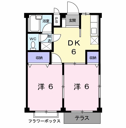 レジデンスタナカＢの間取り