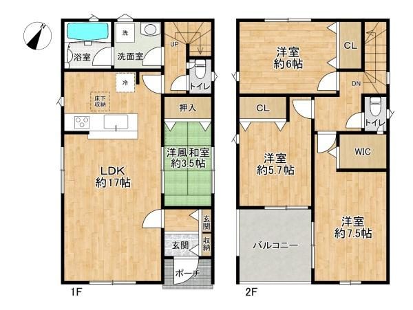 【間取り】 | JR「土山」駅から徒歩17分