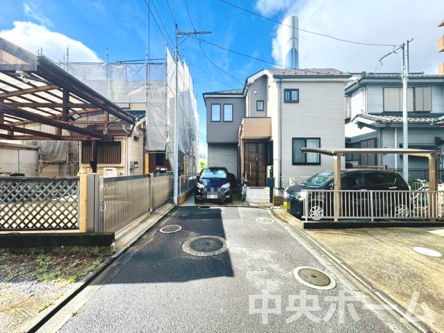 葛飾区水元１丁目中古住宅の前面道路含む現地写真|全面道路