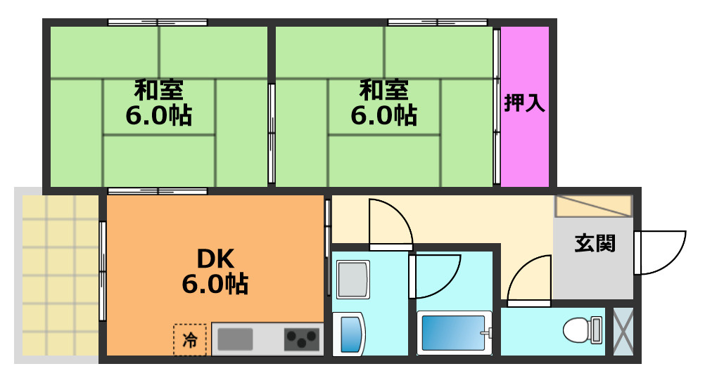 深沢ハイツの間取り