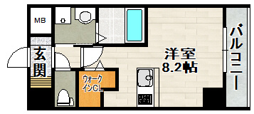 ONLYONE川西中央Ⅱの間取り