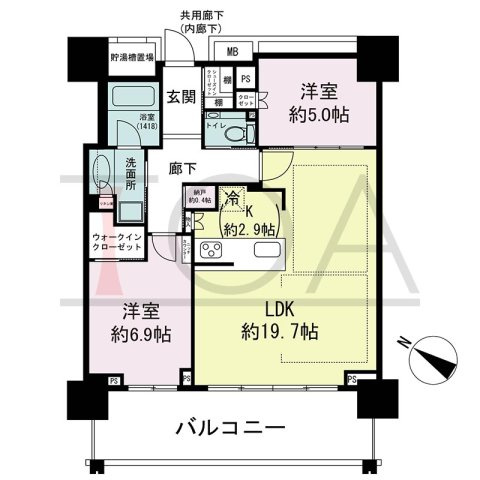 ベイシティタワーズ神戸WESTの間取り