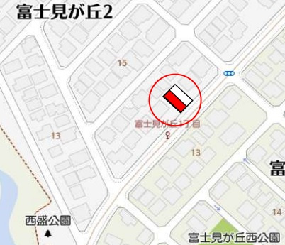 神戸市西区富士見が丘2丁目の地図