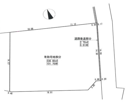 あきる野市高尾　売地　100坪越！　