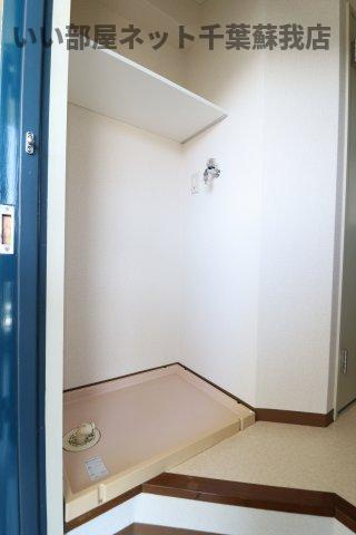 ハイムカメリアの洗面所|洗濯機置場