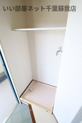 ハイムカメリアの洗面所|洗濯機置場