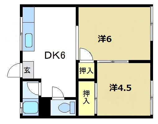 コーポ湯田の間取り