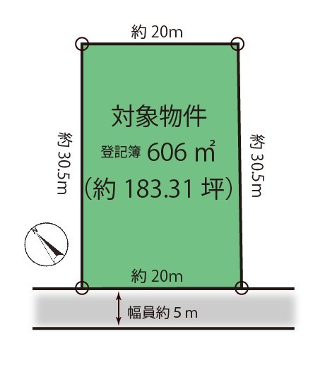 浅間ハイランドパーク近隣一帯が明るい土地の土地図