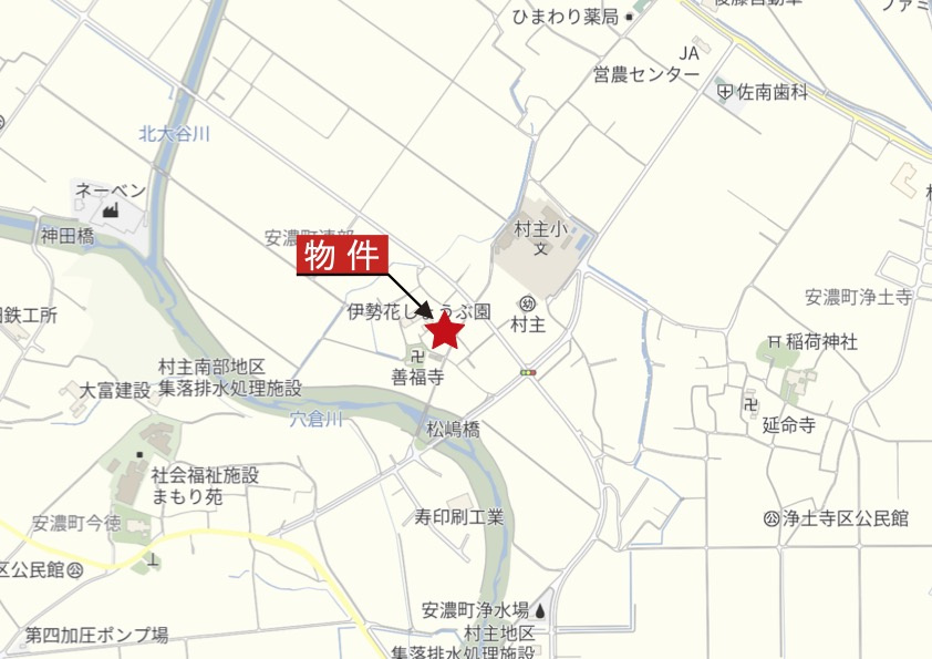 津市安濃町連部の地図|広域Map
