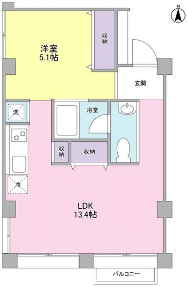 元住吉アートフラッツの間取り|オートロック完備♪