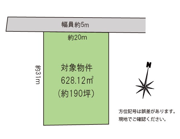 浅間ハイランドパーク別荘地内でも奥まった場所で静かな土地の土地図