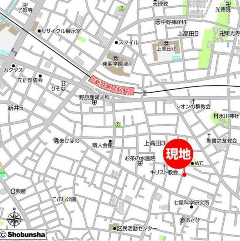 Ｋ’Ｓヴィラ中野Ａの地図