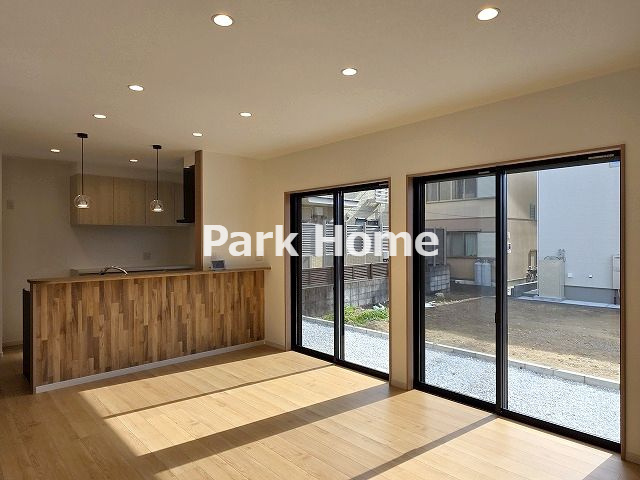 高知市朝倉本町2丁目（中）　新築戸建ての外観|2024.3月：現況（3区画全体）