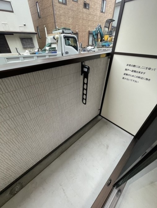 ジュネ北上尾のバルコニー