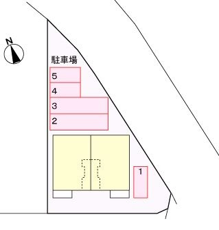 ソレイユ下畷Ｃの駐車場
