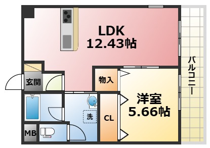 パラディオンⅢの間取り