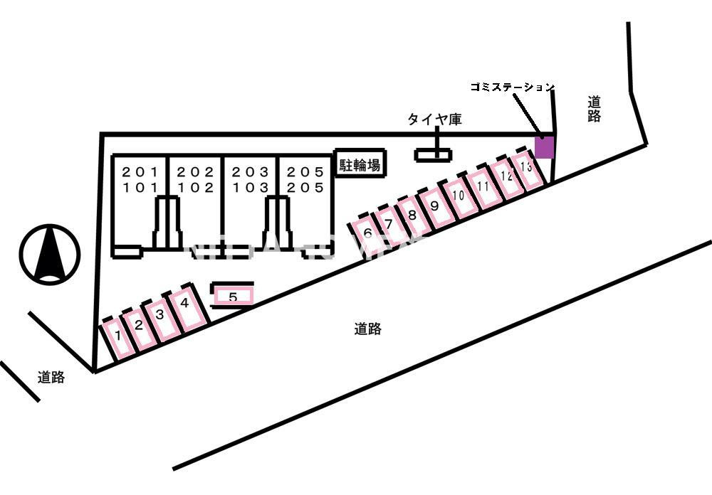 フローレンスの区画図