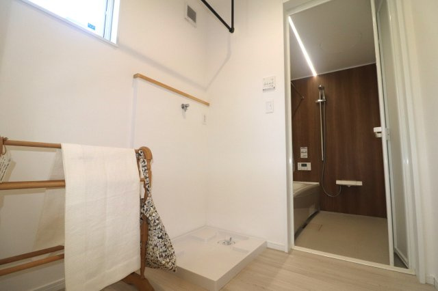 前橋市江木町モデルハウス物件　＃30のランドリースペース|独立したランドリースペースは毎日のお洗濯を楽にします。