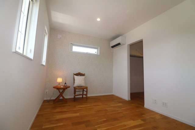前橋市江木町モデルハウス物件　＃30の寝室|2Ｆ7.25帖　3帖のＷＩＣ付　エアコン設置済み