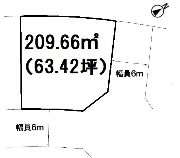 前橋市江木町モデルハウス物件　＃30の区画図|前面道路は6ｍ以上