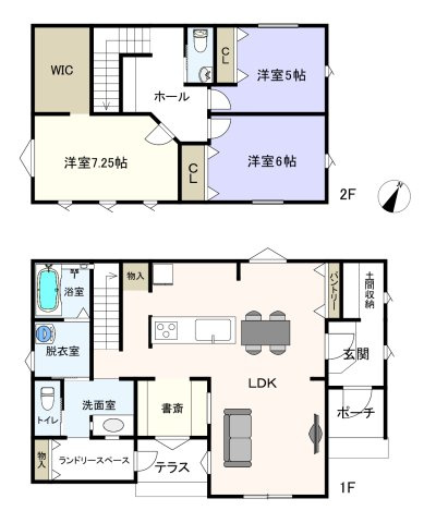 前橋市江木町モデルハウス物件　＃30の間取り|毎日の暮らしを考えて工夫が満載の３LDK♪