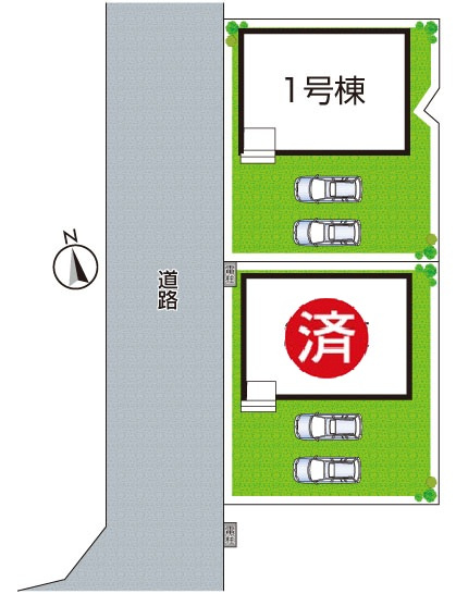 岩出市中島　第２期　新築一戸建ての区画図
