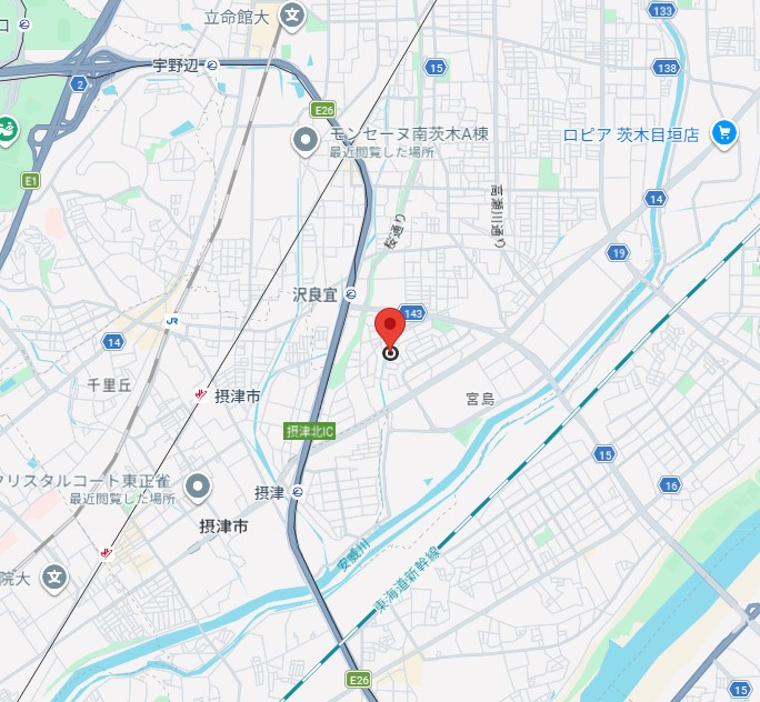 ディアコートの地図