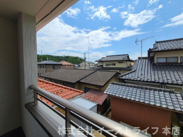 【新築戸建】　いわき市自由ヶ丘1期　限定1棟の展望|インナーバルコニーからの眺望です