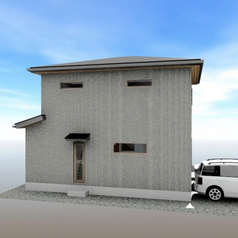 高知市瀬戸南町1丁目-建築条件付き-売土地の完成予想図|外観の完成予想図です