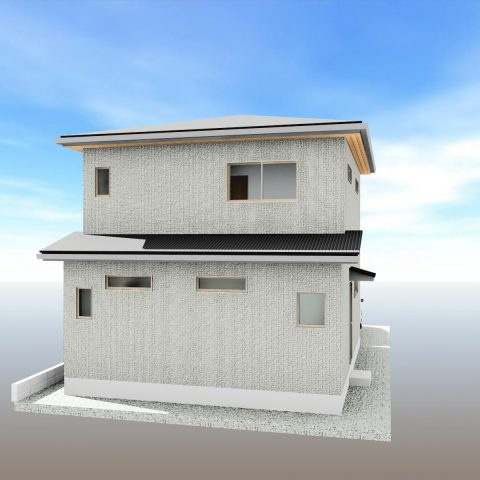 高知市瀬戸南町1丁目-建築条件付き-売土地の完成予想図|外観の完成予想図です