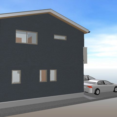 高知市瀬戸南町1丁目-建築条件付き-売土地の完成予想図|外観の完成予想図です