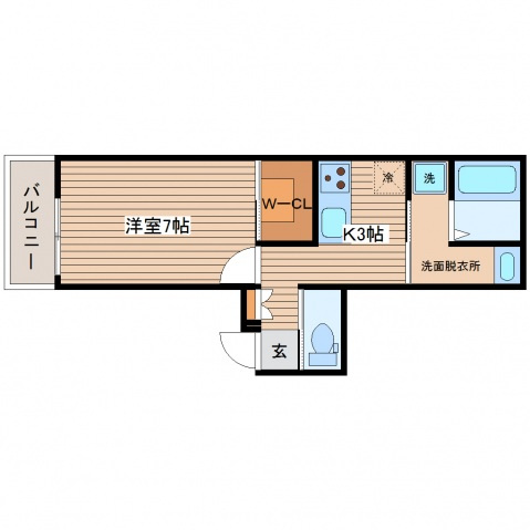 HEBEL MAISON 舟入川口町の間取り