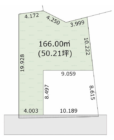 あきる野市小中野　売地の区画図
