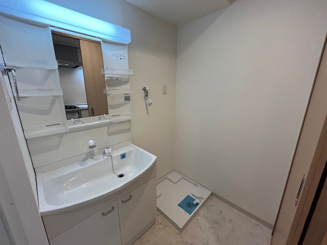 SAKURA PARKの洗面所|スペースが確保できる洗面所です