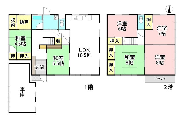 【間取り】 | 各務原市那加琴が丘町3丁目
