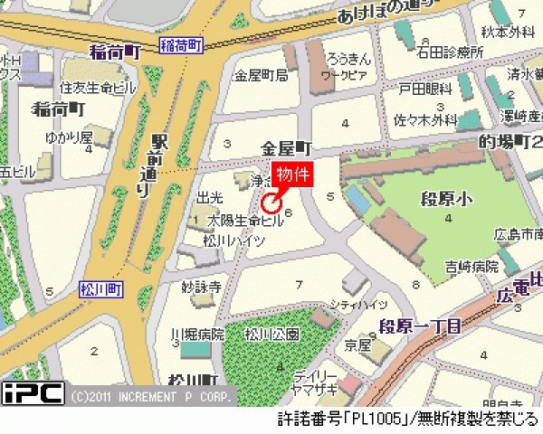 グランドポレストーネ金屋の地図