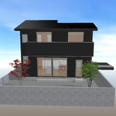 高知市春野町平和-建築条件付きー売土地の外観パース|外観パースです
